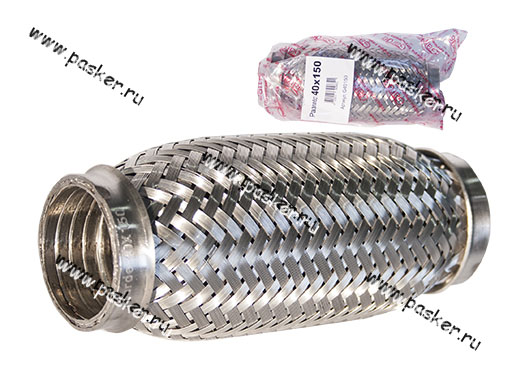 Гофра глушителя 40x150 Garde 3х слойная Interloсk G40150