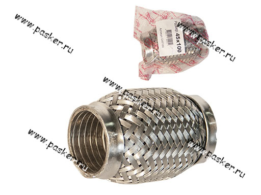 Гофра глушителя 45x100 Garde 3х слойная Interloсk G45100