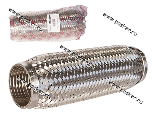 Гофра глушителя 60x250 Garde 3х слойная Interloсk G60250