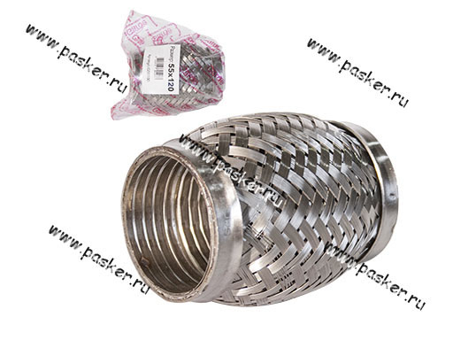 Гофра глушителя 55x120 Garde 3х слойная Interloсk G55120