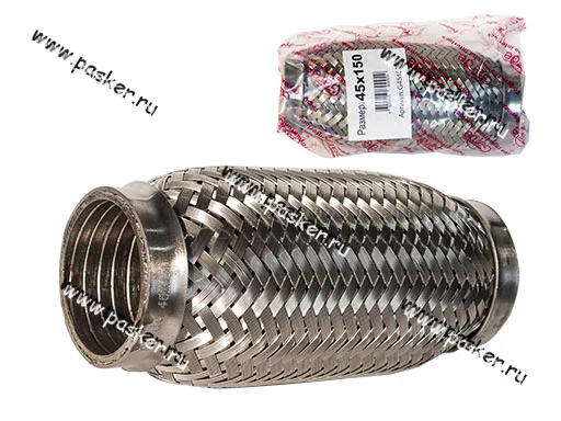 Гофра глушителя 45x150 Garde 3х слойная Interloсk G45150