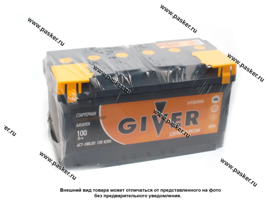 Аккумулятор GIVER HYBRID 100Ач EN820 353х175х190 обр/п