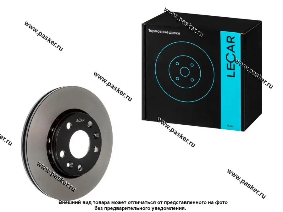 Диск тормозной Renault Duster Kaptur Arkana Nissan Terrano LECAR передний LECAR000856602 [упаковка 2 шт.]