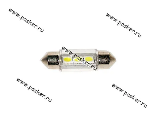 Лампа светодиод 24V5W SV8.5-8 Nord YADA 8SMD белая [упаковка 10 шт.]