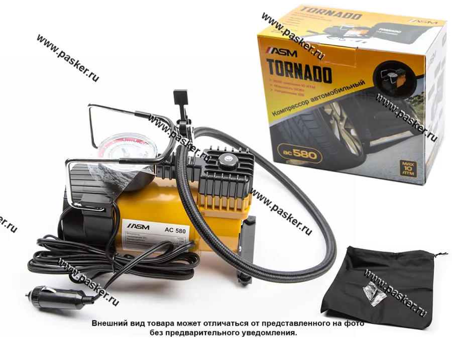 Компрессор Tornado AC-580 7-10Атм 30-40л/мин 207001 (сумка)