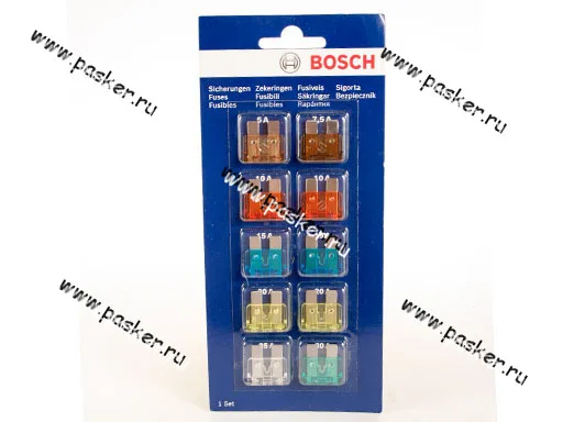 Предохранитель флажковый BOSCH 10шт