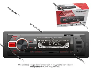 Автомагнитола AURA USB/Bluetooth/SD/FM 4х51W красная подсветка AMH/FIREBALL-203BT