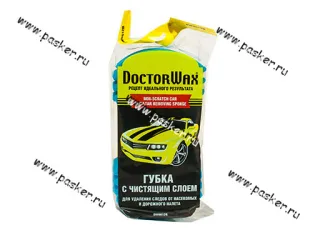 Губка Doctor Wax 8612 для мойки с сеткой для удаления налета и насекомых