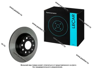 Диск тормозной VW Tiguan 07- Golf 03-08 Jetta 05-11 Passat 05-10 LECAR задний LECAR000196602 [упаковка 2 шт.]