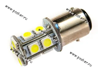 Лампа светодиод 24V21/5W BAY15d Nord YADA 13SMD белая