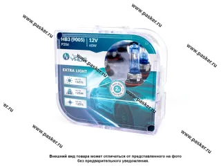 Лампа галоген 12V HB3 55W P20d 9005 Nord YADA EXTRA LIGHT +50% яркости