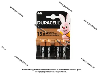 Батарейка DURACELL LR6 АА BL-4 BASIC [упаковка 4 шт.]