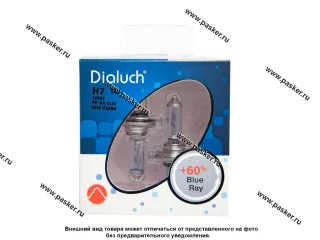 Лампа галоген 12V H7 55W PX26d DiaLuch Prime +60%