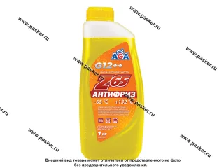 Антифриз AGA-65 042Z G12++ 1кг желтый